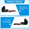 Dotexion Helical Gear Complete Transmission with 050 Brushed Motor 50T for 1/24 RC Crawler SCX24 AX24 Upgrade Black view 3