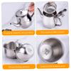 CAKEEYUM Kids Tea Set Includes Portable 330ml Stainless Steel Long Spout Teapot with Filter Screen and 2 70ml Cups for Children Gifts Childrens Tea Set, Kids, Small Teapot, Stainless Steel view 2
