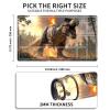 HGGJFLYX Playmat with Zone for MTG,28x16 Inch for TCG Playmat with Non-Slip Rubber Base,Smooth Surface Stitched Edges,Magic Card Game Mat with Storage Desk Mousepad,Fiery Tyrannosaurus view 2