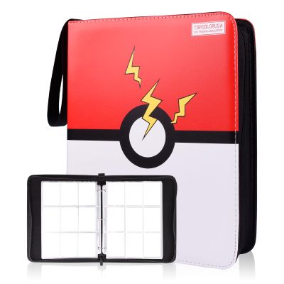 1800 card 9 Pocket Card Binder, Premium Zipper Trading Card Binder, Double Sided 1800 Pocket PU Collection Binder, Collector Album, Card Folder for Sports & Game Cards (1800 card 9 Pocket)