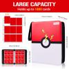 1800 card 9 Pocket Card Binder, Premium Zipper Trading Card Binder, Double Sided 1800 Pocket PU Collection Binder, Collector Album, Card Folder for Sports & Game Cards (1800 card 9 Pocket) view 2