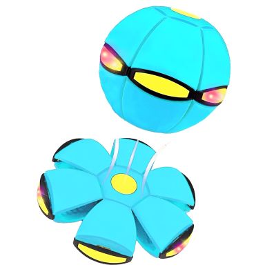 Beoglov Children's Bouncing Ball, Magic Bouncing Ball, Magic Flying Saucer, Automatic Rebound Double The Fun, Children Bouncing Balls Magics (6 Light,Light Blue)