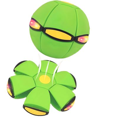 Beoglov Children's Bouncing Ball, Magic Bouncing Ball, Magic Flying Saucer, Automatic Rebound Double The Fun, Children Bouncing Balls Magics (No Light,Green)
