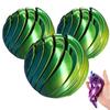 3D Printed Fidget Ball Toy, Twistable Stress Relief Desk Toy for Office Home, 3D Printing-Slime Gear Sphere Sensory Fidget Ball with Liquid Flow Effect for Anxiety Relaxation(Green-3pcs) view 1
