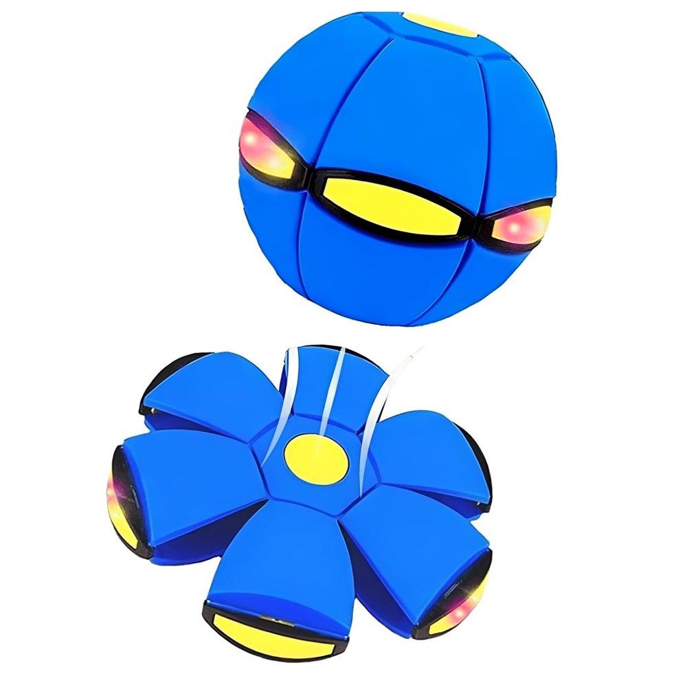 Beoglov Children's Bouncing Ball, Magic Bouncing Ball, Magic Flying Saucer, Automatic Rebound Double The Fun, Children Bouncing Balls Magics (3 Light,Blue)