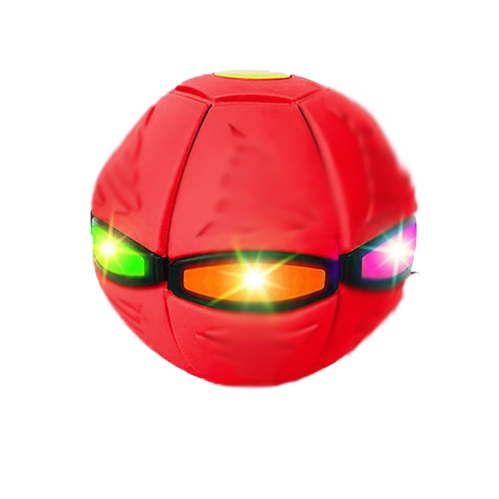 Gcvsdoa Magic Ball, Pop up Ball, Magic Bouncing Ball, Children's Bouncing Balls, Magic Flying Saucer, Bouncy Balls, Parent-Child Interaction (Red, Lights)