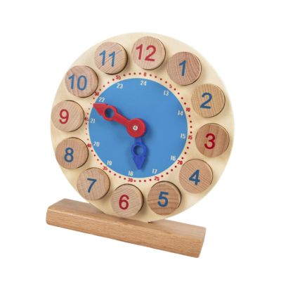 FytStycale Teaching Clock Kids Education Puzzle Assembling Toy Wood Clock Toy Learning Secondary Children School Students