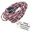 BackBayRC - 20awg Servo Extension Twisted Wire w/Safety Clip - 100 Strands for RC Vehicles, Drones, E-Bikes - 10 Lengths / 5 Wires per Pack (200CM / 80in) view 1