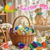 Fenoee 24 Pack 3D Printed Dragon Eggs with Dragon Inside,Prefilled Easter Dragon Egg for Basket Stuffers,Animals Toy Party Favors for Kids,Goodie Bags Stocking Stuffers for Teen Boys Grandkids Girls view 2