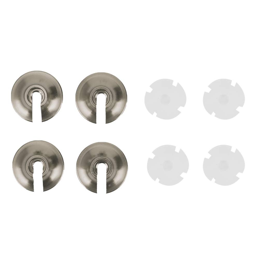 Spring Retainers with Piston Heads High Strength Durable Aluminum Alloy Plastic Upgrade Accessory for TRXXAS Slash 2WD RC Car 4 Pack Black Silver Blue Titanium (BT Titanium Color)
