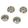 Spring Retainers with Piston Heads High Strength Durable Aluminum Alloy Plastic Upgrade Accessory for TRXXAS Slash 2WD RC Car 4 Pack Black Silver Blue Titanium (BT Titanium Color) view 2
