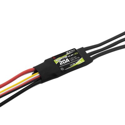 ZTW Mantis Slim G2 20A ESC 2-4S SBEC 6V/3A Speed Control for RC Airplane Fixed-Wing Indoor F3P 3D Flying