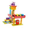 DYNWAVE Wooden Parking Garage Playset Pretend Toy Boys Girls Gifts for Kids, Interactive, 3 Tier Garage Toy Children Learning Tool view 1