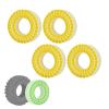 4PCS 2.2" Tire Inserts Silicone Rubber Foam Waterproof for 132-134mm Dual Hardness Options, Enhanced Sidewall Support & Stability Upgrade Compatible with RC Crawlers (Yellow) view 1