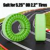 4PCS 2.2" Tire Inserts Silicone Rubber Foam Waterproof for 132-134mm Dual Hardness Options, Enhanced Sidewall Support & Stability Upgrade Compatible with RC Crawlers (Yellow) view 2