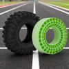 4PCS 2.2" Tire Inserts Silicone Rubber Foam Waterproof for 132-134mm Dual Hardness Options, Enhanced Sidewall Support & Stability Upgrade Compatible with RC Crawlers (Yellow) view 3