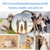 2.7" Custom Crystal Ball Video Player,Memory Sphere Ornament, Memory Orb Custom Video Sphere, Personalized Uploadable Videos & Photos, USB Rechargeable Crystal Ball Video Player(Orange) view 3