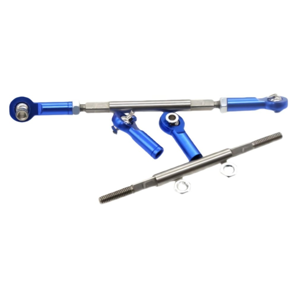 2 PCS Front Toe Links Compatible with 1/7 Traxxas UDR Unlimited Desert Racer 8547A 8547R 8547X Adjustable Steering Links Tie Rods Metal Upgrade Parts Replacement for #8547