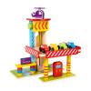 Garende Wooden Parking Garage Playset Children Learning Tool Role Play Educational Interactive Durability Realistic Pretend Toy