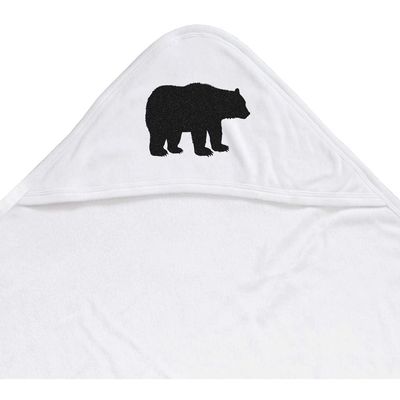 Azeeda 'Bear Silhouette' Baby Hooded Towel (HT00038718)