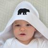 Azeeda 'Bear Silhouette' Baby Hooded Towel (HT00038718) view 2