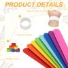uxcell 5 Pcs Silicone Slap Bracelets Bulk, Snap Wristbands Bracelets Multicolor Bands Wraps for Party Favors, Classroom Reward, DIY Painting Crafts, White view 3