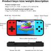 32 Bit Retro Mini Handheld Game Console | Preloaded 600 Fun Video Games with 3.0" IPS LCD Color Display | Rechargeable Mini Portable Arcade Game | Blue-Red ( Multiplayer Remote Control Included) view 3