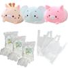 3-Pack 8" Make Your Own Stuffed Animal Kit - No Sew Crafts for Kids - DIY Children Dinosaur Pillow - Unstuffed Plush Animals Kit (Pig-Giraffe-Elephant) view 1
