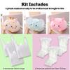 3-Pack 8" Make Your Own Stuffed Animal Kit - No Sew Crafts for Kids - DIY Children Dinosaur Pillow - Unstuffed Plush Animals Kit (Pig-Giraffe-Elephant) view 4