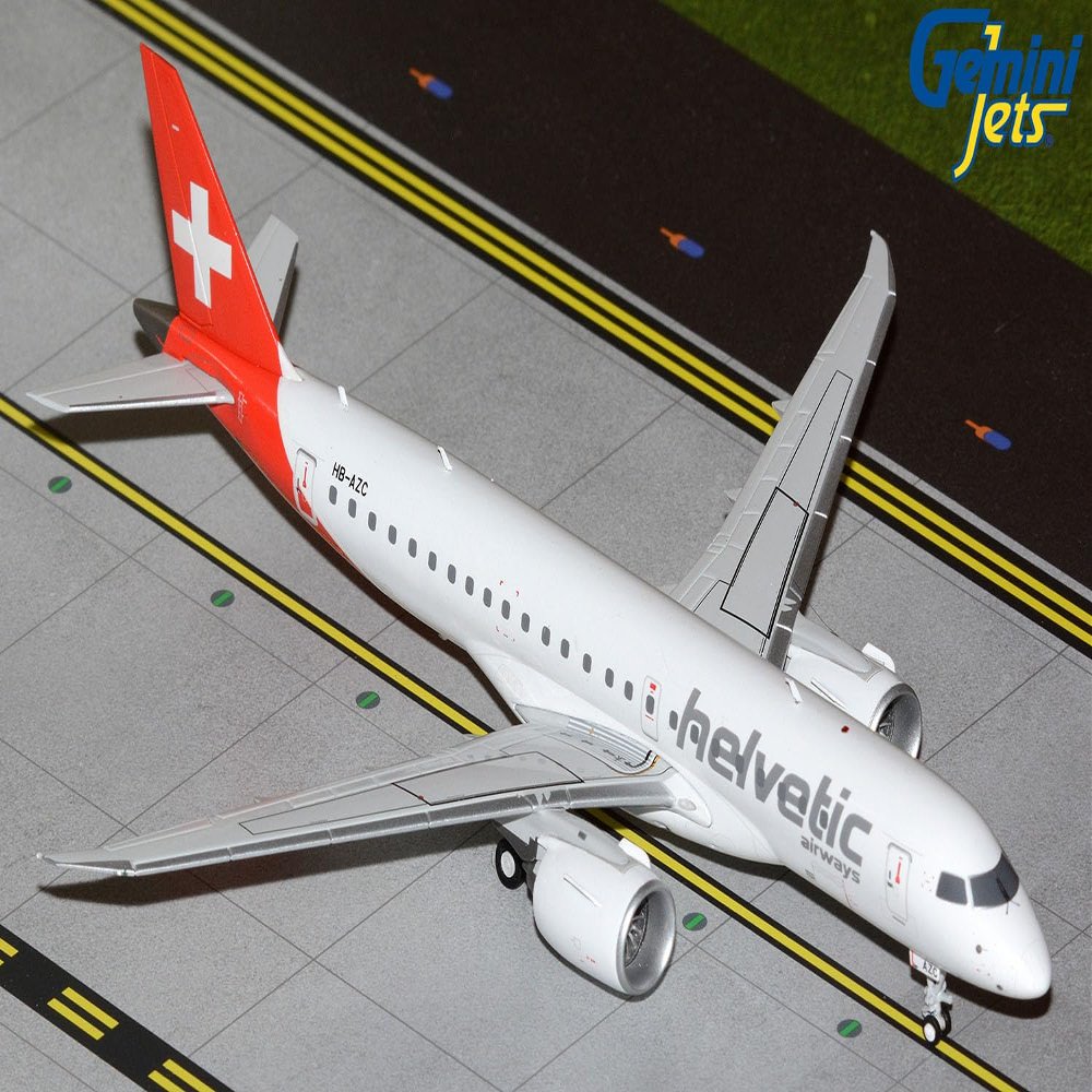 GeminiJets G2OAW1388 Helvetic Airways Embraer 190-E2 HB-AZC; Scale 1:200