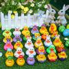 30 Pack Easter Rubber Ducks-2.3 Inch Bulk Floater Ducks for Ducking Assortment Rubber Duckies for Kids Baby Bath Toys,Birthday Gifts Party Favors Summer Beach Pool Activity Toys view 3