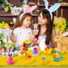 30 Pack Easter Rubber Ducks-2.3 Inch Bulk Floater Ducks for Ducking Assortment Rubber Duckies for Kids Baby Bath Toys,Birthday Gifts Party Favors Summer Beach Pool Activity Toys view 4