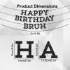 Happy Birthday Bruh Banner, Black Glitter Happy Birthday Bruh Decorations Pre-Strung Funny Teen Boy Party Celebration Supplies for Teenager Kids Boys view 2