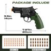 2 Pack Revolver Toy Gun with 80 Soft Bullets, 24 Shells, Fidget Gun Toy for Boy, Toy Pistol Gun for Kids, Semi-Automatic Toy Foam Blaster Gun Gift for Christmas Birthday Halloween (Green+Gray) view 2