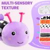 Sumobaby Infant Baby Musical Stuffed Animal Toys for 0-3-6-12 Months,Multi Sensory Toys with Crinkle and Rattles, Tummy Time Toys for Newborn Boys Girls, Caterpillar, Purple view 2
