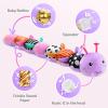 Sumobaby Infant Baby Musical Stuffed Animal Toys for 0-3-6-12 Months,Multi Sensory Toys with Crinkle and Rattles, Tummy Time Toys for Newborn Boys Girls, Caterpillar, Purple view 3