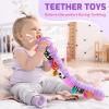 Sumobaby Infant Baby Musical Stuffed Animal Toys for 0-3-6-12 Months,Multi Sensory Toys with Crinkle and Rattles, Tummy Time Toys for Newborn Boys Girls, Caterpillar, Purple view 4