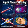 FlashyU 1 Pack Light Up Sword for Kids Toddlers, Light Up Sword Toy for Boys, Space War Party Cos Xmas Birthday Gifts for Teen Men Age 4 5 6 7 8 9 10+ view 4