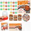 24 Set Basketball Party Favor Set Mini Finger Basketball Games Basketball Accessories Stickers and Gift Bags Sport Fans Team Gift for Sport Basketball Team Lovers Players Gifts Sport Accessories view 1