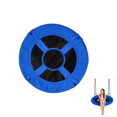 43-Inch Tree Swing Replacement FabricSaucer Swing Replacement CoverRound Saucer Swing Seat Cover, Oxford Fabric(Blue-43Inch)