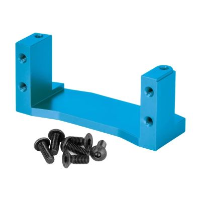 Rc Accessories For Tamiya For TT02 For TT-02 1/10 1PCS Aluminum Servo Mount Mounting Base Holder 54977 RC Car Upgrade Parts Accessories(Blue)