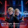 FlashyU 4 Pack Light-Sabers for Kids Toddlers, Dueling Light Up Sword Toy for Boys, Space War Party Cosplay Xmas Birthday Gifts for Teen Men Age 4 5 6 7 8 9 10+ view 2