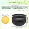 119 Pcs St Patricks Day Party Accessories Supplies Set Black Cauldron Pot 100 Plastic Lucky Shamrock Fake Coins 18 Green Bead Necklaces Irish Happy Saint Patricks Party Favors Decorations Bulk view 3