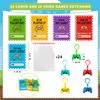 24 Pack Video Game Keychains With Valentines Exchange Cards for Kids, Small Valentines Day Class Gifts for Boys Age 6 7 8 9 10 11, Funny School Party Favors Goodie Bag Stuffers for Classmates Students view 2