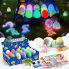 15PCS 3D Printed Dragon Egg Glow in the Dark,3D Dragon Eggs Set with Display Stand,Mini Dragons Eggs Set Fidget Toy,Easter Egg Stuffers,DIY Craft Kit ,Dino Eggs for 5-7 4-6 8-12 Year Old Boys Girls view 1