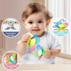 HAOHAOSHUA 8pcs Baby Rattles Toys Set for 3+ Months,Easy-Grasp Ball,Plastic Ringdrum,Barbell Rattles,Shakers and Teethers,BPA-Free,Lightweight,Unisex,Baby Gift view 3