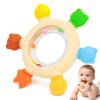 Baby Teething Rings Rattle Toys - BPA-Free Silicone Teether for 0-24 Months Infants & Toddlers, Safe Soft Chew Toys with Rattle Sound, Essential Teething Relief for Babies view 1