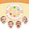 Baby Teething Rings Rattle Toys - BPA-Free Silicone Teether for 0-24 Months Infants & Toddlers, Safe Soft Chew Toys with Rattle Sound, Essential Teething Relief for Babies view 2