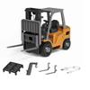 FunXylophy 1/64 Mini RC Forklift, 2.4G 10KM/h Full-Proportional Remote Control Forklift with Wireless Controller, Cargo Hook, Forks and Pallet, Christmas & Birthday Gifts (Yellow) view 2