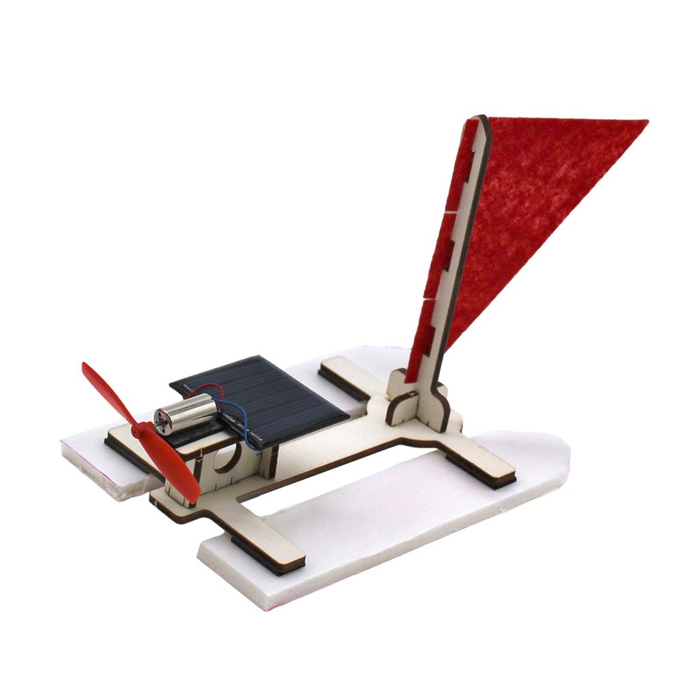 JCRBILW Solar Boat Toy DIY Solar Power Generation Kit for Classroom